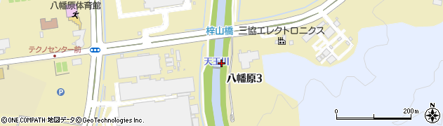 梓山橋周辺の地図