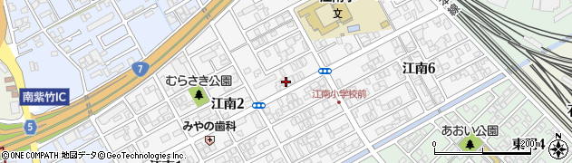 新潟県新潟市東区江南周辺の地図