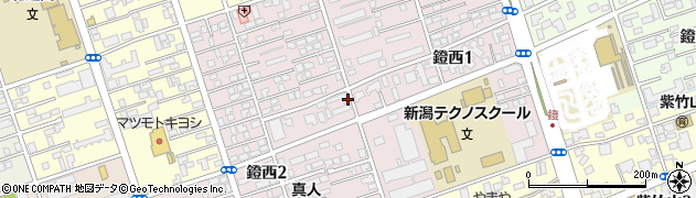 新潟県新潟市中央区鐙西周辺の地図