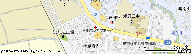 マルホンカウボーイ米沢店周辺の地図