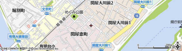 新潟県新潟市中央区関屋恵町2周辺の地図