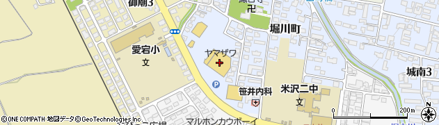 ヤマザワ堀川町店周辺の地図