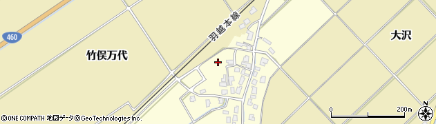 新潟県新発田市加治万代周辺の地図