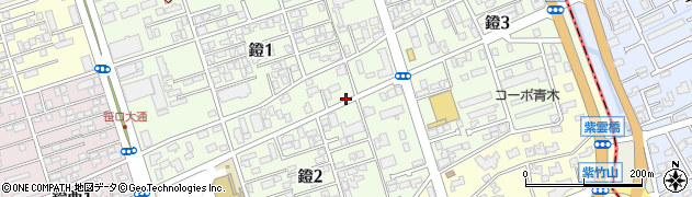 新潟県新潟市中央区鐙周辺の地図
