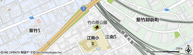竹の原公園周辺の地図