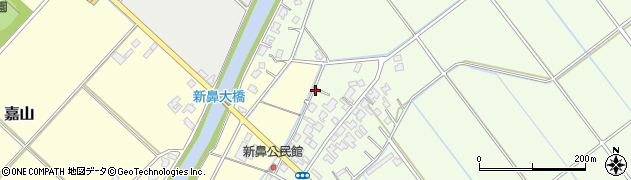 新潟県新潟市北区新鼻周辺の地図