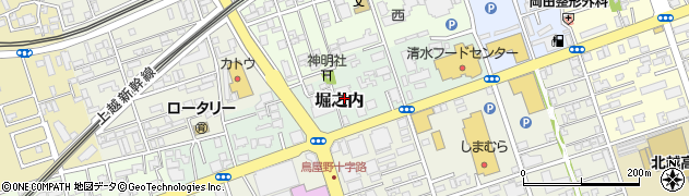 新潟県新潟市中央区堀之内周辺の地図