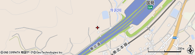 福島県国見町（伊達郡）貝田（平太郎沢）周辺の地図