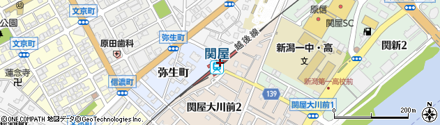 関屋駅周辺の地図