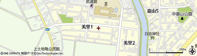 新潟県新潟市北区美里周辺の地図