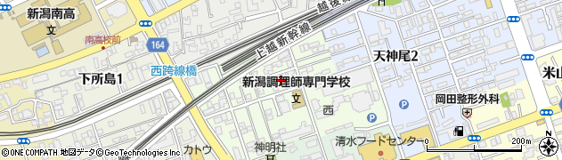 新潟県新潟市中央区東幸町周辺の地図