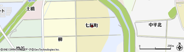 宮城県丸森町（伊具郡）七反町周辺の地図