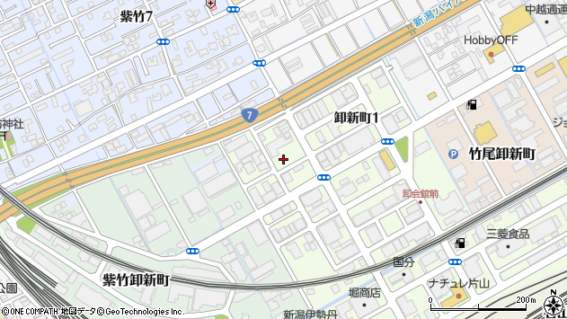 〒950-0863 新潟県新潟市東区卸新町の地図