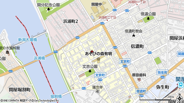 〒951-8153 新潟県新潟市中央区文京町の地図