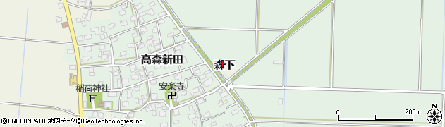 新潟県新潟市北区森下1878周辺の地図