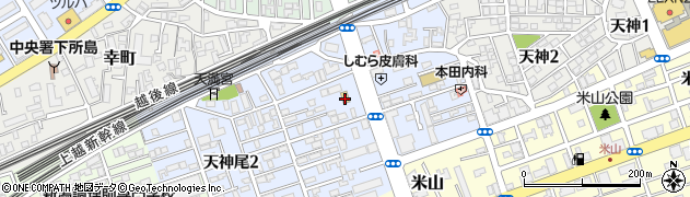 新潟県新潟市中央区天神尾周辺の地図