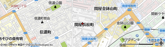 新潟県新潟市中央区関屋浜松町周辺の地図