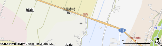 宮城県丸森町（伊具郡）寺内周辺の地図