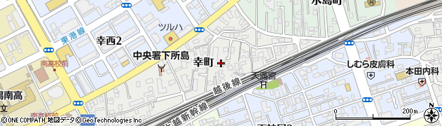 新潟県新潟市中央区幸町周辺の地図