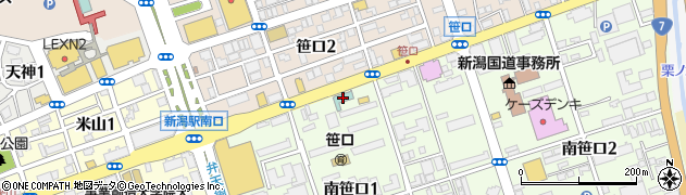 新潟パークホテル周辺の地図
