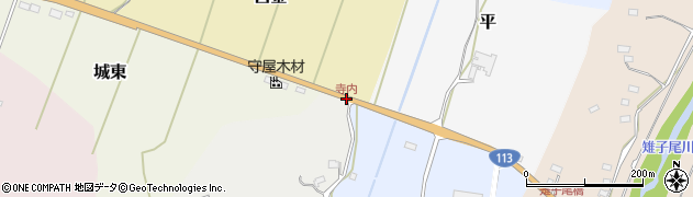 寺内周辺の地図