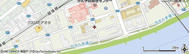 新潟県新潟市中央区川岸町周辺の地図