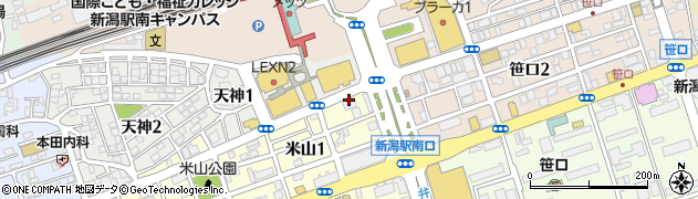 ビッグエコー BIG ECHO 新潟駅南口店周辺の地図