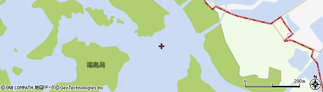 福島潟周辺の地図