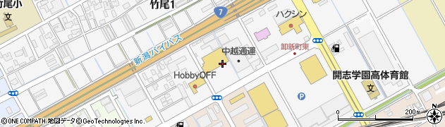 新潟県新潟市東区竹尾周辺の地図