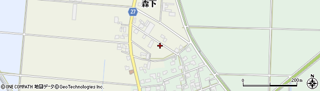 新潟県新潟市北区森下722周辺の地図