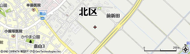 新潟県新潟市北区前新田周辺の地図