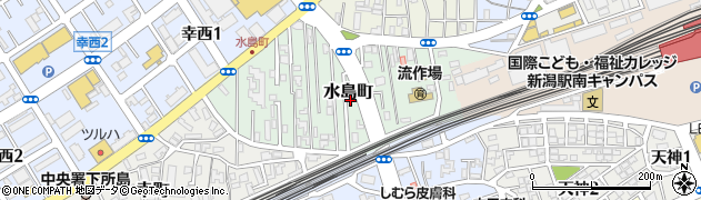 新潟県新潟市中央区水島町周辺の地図