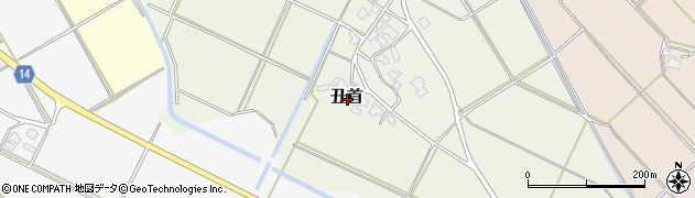 新潟県新発田市丑首周辺の地図