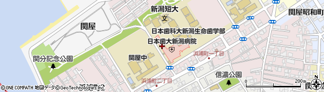 新潟県新潟市中央区浜浦町周辺の地図