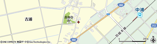 吉浦ふれあいセンター周辺の地図