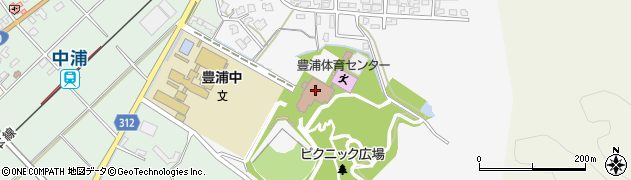 豊浦地区公民館周辺の地図