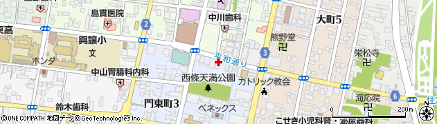 カラパラ米沢中央店周辺の地図
