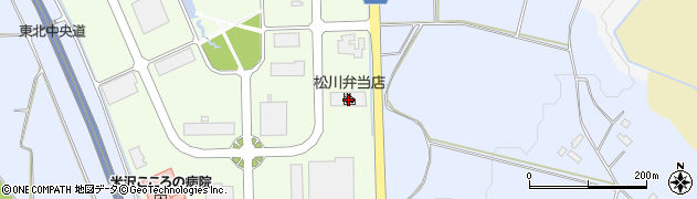 株式会社松川弁当店　本社・工場周辺の地図