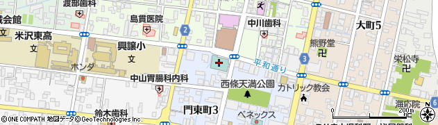 ホテルモントビュー米沢周辺の地図