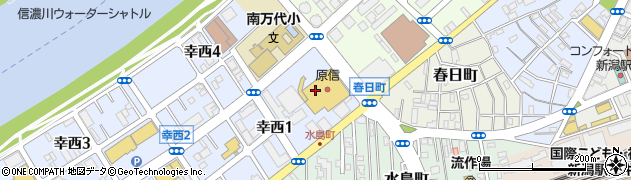 ブックオフ新潟南万代店周辺の地図