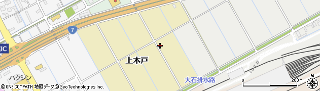 新潟県新潟市東区上木戸周辺の地図