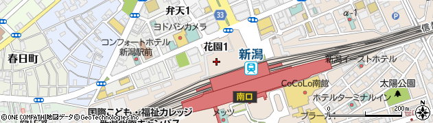 亜麺坊 あめんぼう 新潟店周辺の地図