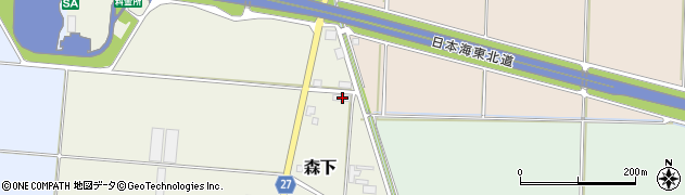 新潟県新潟市北区森下691周辺の地図