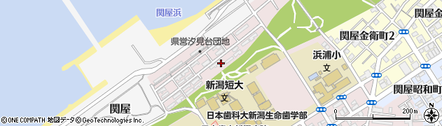 新潟県新潟市中央区汐見台周辺の地図