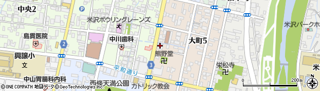 ツバメタクシー事務所周辺の地図