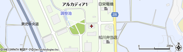 三協エレクトロニクス株式会社　米沢工場周辺の地図