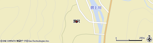 福島県福島市飯坂町茂庭（黒沢）周辺の地図