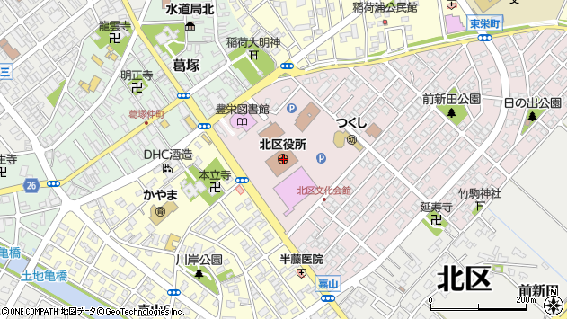 〒950-0000 新潟県新潟市西区（以下に掲載がない場合）の地図