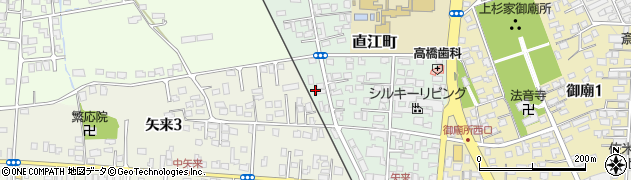 山形県米沢市直江町8周辺の地図