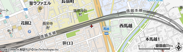 新潟県新潟市中央区笹口12周辺の地図